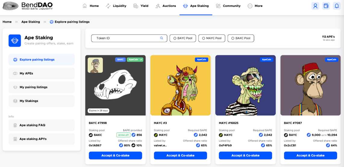 (https://www.benddao.xyz/en/apecoin-staking/explore-pairing-listings/?)