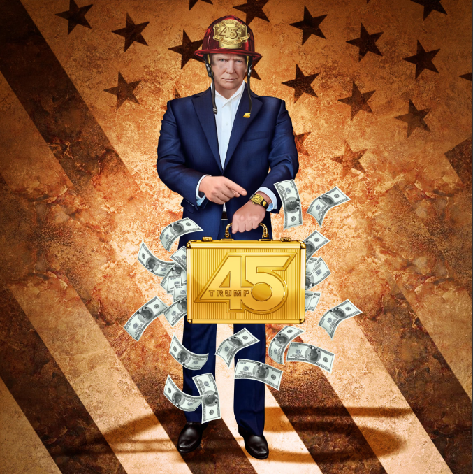 特朗普再发 NFT,火速抢清后暴跌-iNFTnews