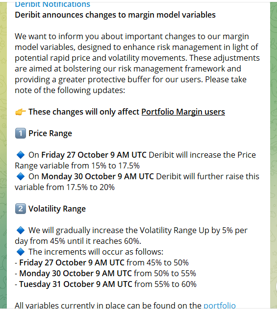因市场波动加剧,Deribit提高保证金要求并下调比特币期货杠杆