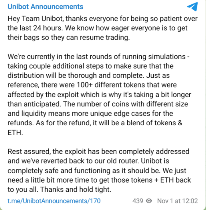 Unibot遭遇黑客入侵:Telegram用户该如何保障资产安全?