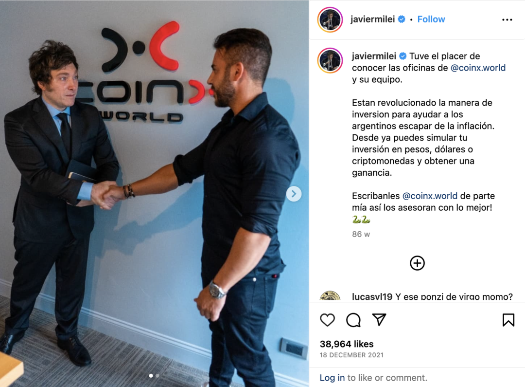 速览阿根廷新总统过往经历和主要观点:断绝父母关系、支持比特币