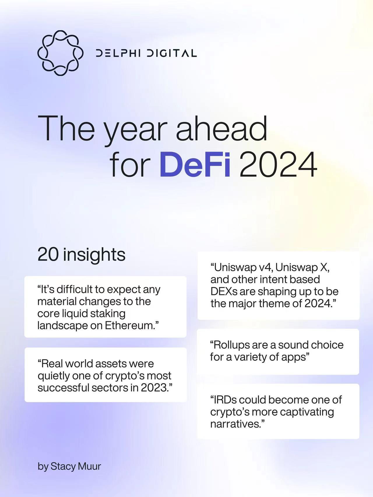 Delphi Digital:明年以太坊流动性质押格局很难发生实质性变化,IRD或为热门叙事之一