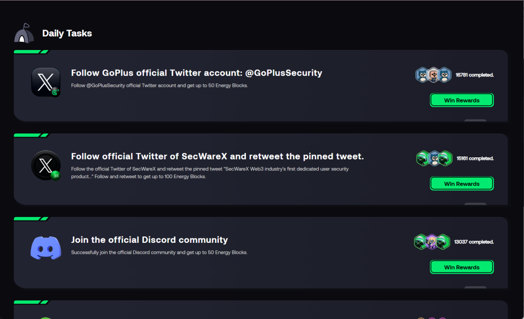 总融资金额超1500万美元,币安领投的安全机构Goplus的交互活动如何参与?