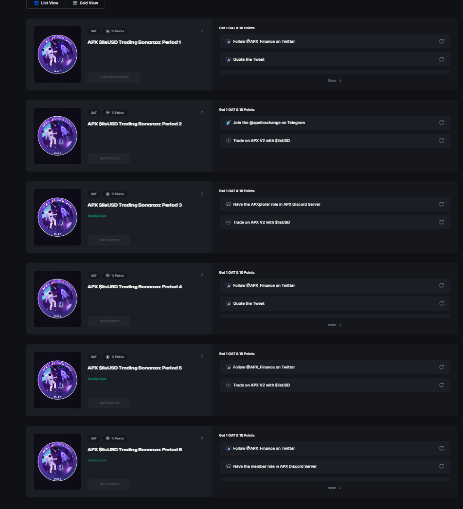 币安投资的Lista DAO第二季明牌空投开启,APX交易拿高分一鱼两吃教程奉上
