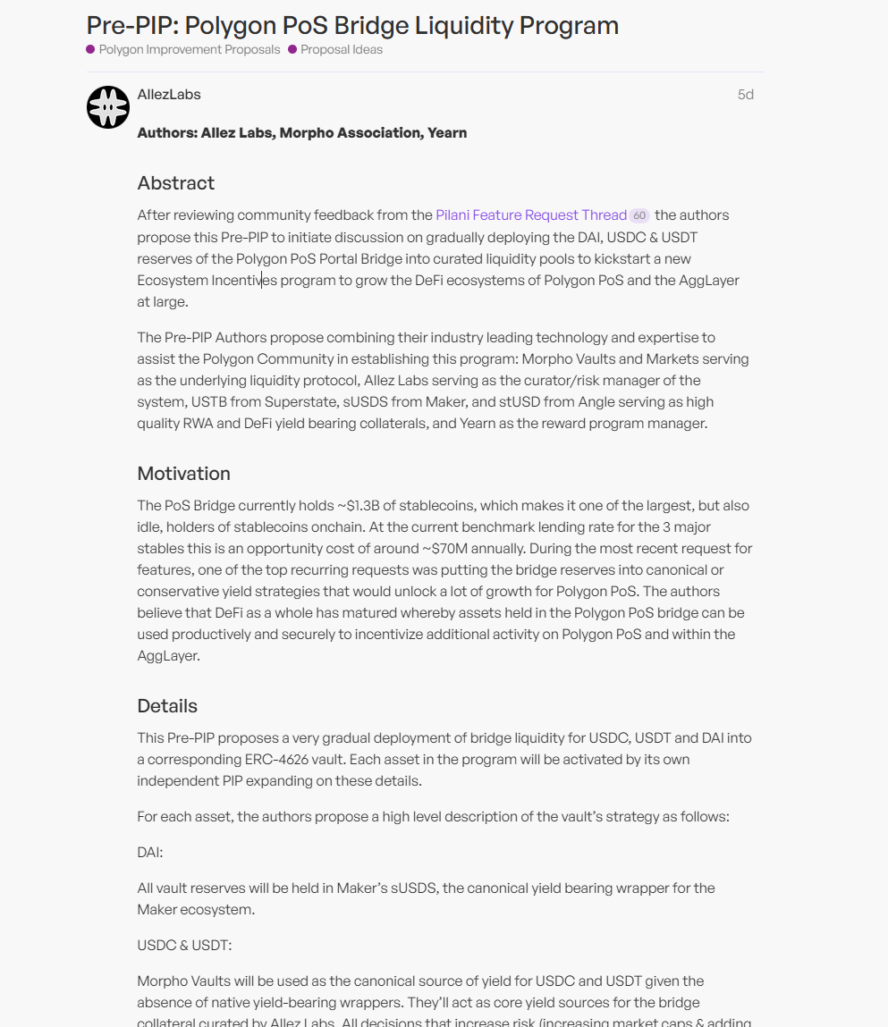 Polygon生态危机:AAVE和Lido集体退场,祸起“借鸡生蛋”提案