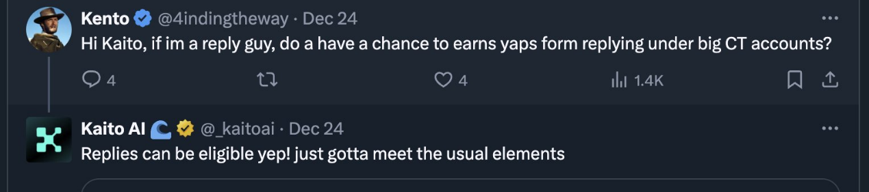 普通用户的Kaito Yaps积分赚取指南:小账户如何“奋起”赚Yap?