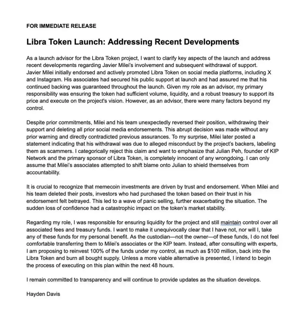 LIBRA收割1亿美元后,社区都挖到了哪些黑幕?